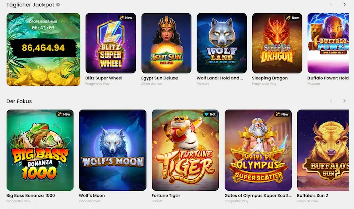 Orozino Casino spiele